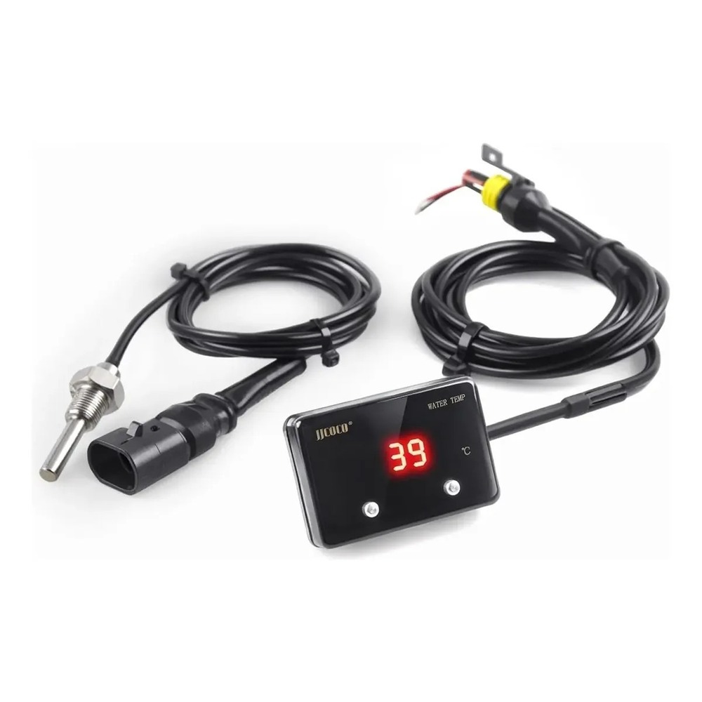 JJCOCO Digital Water Temperature Gauge -10-150℃ with 1/8 NPT Sensor Real-Time...